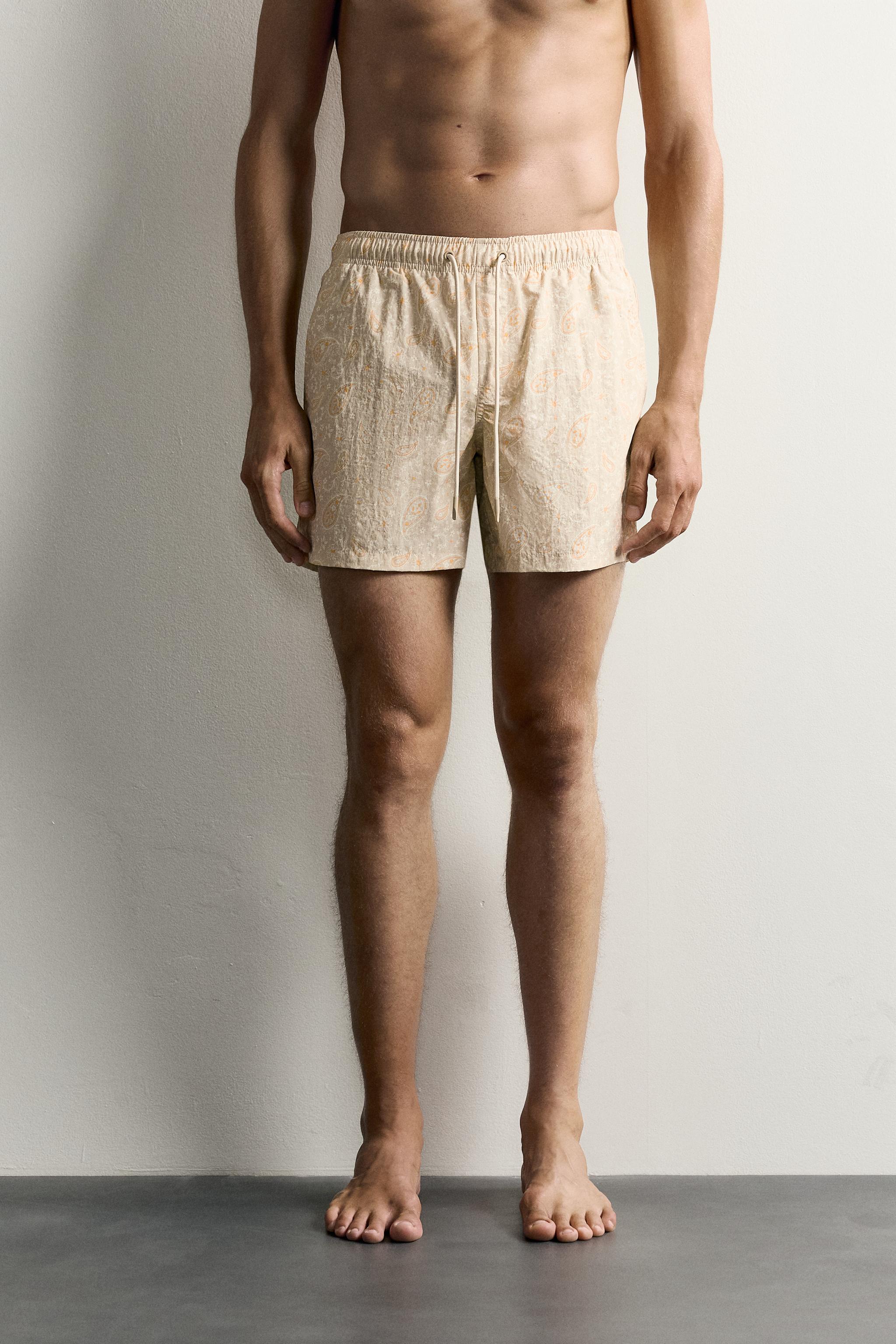 PAISLEY MID-LENGTH SWIM TRUNKS